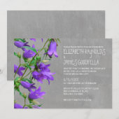 Invitations de mariage de Trachelium (Devant / Derrière)