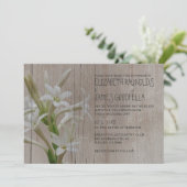Invitations de mariage de Tuberose Rustique (Debout devant)