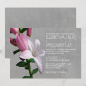 Invitations de mariage de Waxflower (Devant / Derrière)