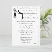 Invitations de mariage de Whimsicle Couple SILHOUE (Debout devant)