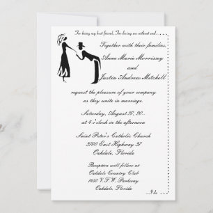 Invitations de mariage de Whimsicle Couple SILHOUE