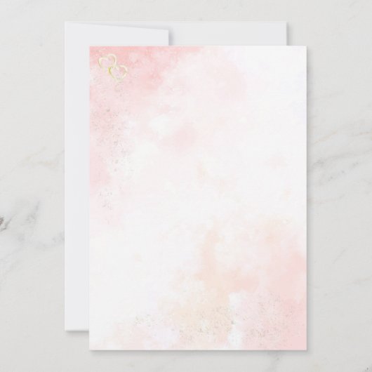 Invitations de mariage de Whispers roses (Dos)