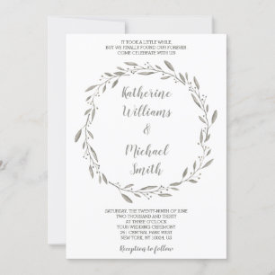 Invitations De Mariage De Wreath Pour Le Deuxième