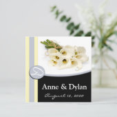 Invitations de mariage de zantedeschia (Debout devant)