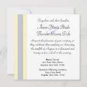 Invitations de mariage de zantedeschia (Dos)