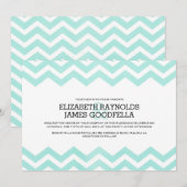 Invitations de mariage de Zigzag (Devant / Derrière)