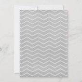 Invitations De Mariage De Zigzag Noir Et Blanc (Dos)