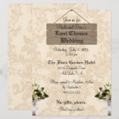 Invitations de mariage Dernière chance personnalis (Devant / Derrière)