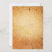 Invitations de mariage des anneaux d'arbre Vintage (Dos)