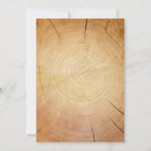 Invitations de mariage des anneaux de l'arbre occi (Dos)