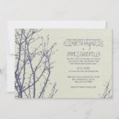 Invitations de mariage des branches d'arbre (Devant)