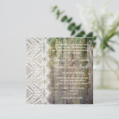 Invitations de mariage des Carrés de dentelle et d (Debout devant)