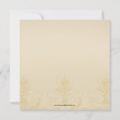 Invitations de mariage des Carrés de Peacock Vinta (Dos)