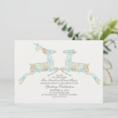 Invitations de mariage des cerfs de bois (Debout devant)