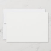 Invitations de mariage des cerfs de bois (Dos)