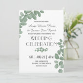Invitations de mariage des Feuilles de l'Eucalyptu (Debout devant)