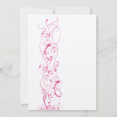 Invitations De Mariage Des Fils Roses (Dos)