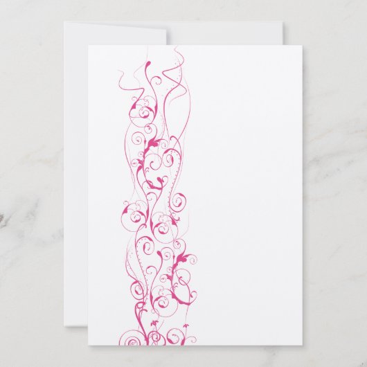 Invitations De Mariage Des Fils Roses (Dos)