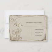 Invitations de mariage des Inséparables forestiers (Devant)