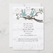 Invitations de mariage des Inséparables vintages (Dos)