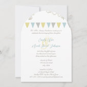 Invitations de mariage des mendiants bleus et jaun (Devant)