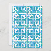 Invitations de mariage des mendiants bleus et jaun (Dos)