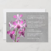 Invitations de mariage des orchidées (Devant)