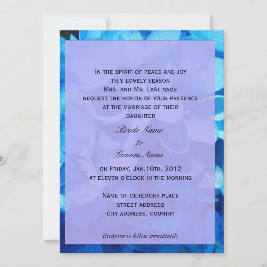 invitations de mariage des parents de la mariée (Devant)