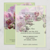 invitations de mariage des parents de la mariée (Devant / Derrière)