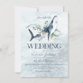 Invitations de mariage des requins tropicaux de l' (Devant)