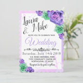 Invitations de mariage des Roses de Lavender et Mi (Debout devant)