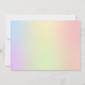 Invitations de mariage des Roses de Macro Rainbow (Dos)