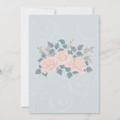 Invitations de mariage des Roses romantiques (Dos)