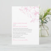 Invitations de mariage des Roses romantiques (Debout devant)