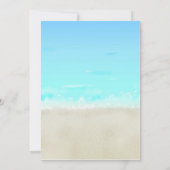 Invitations de mariage des surfeurs de plage (Dos)