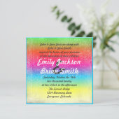 Invitations de mariage désespérées de couleur arc- (Debout devant)