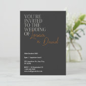 Invitations de mariage d'Halloween décontracté (Debout devant)