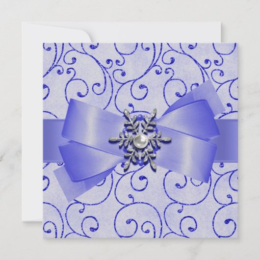 Invitations de mariage d'hiver (Devant)