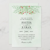 Invitations de mariage d'hiver (Devant / Derrière)
