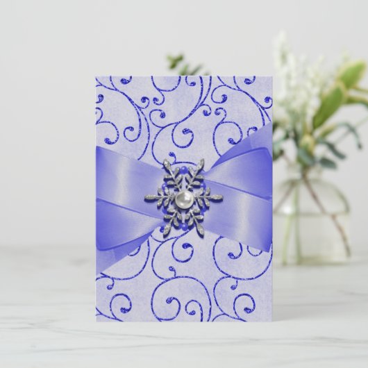 Invitations de mariage d'hiver (Debout devant)