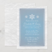 Invitations de mariage d'hiver (Devant / Derrière)