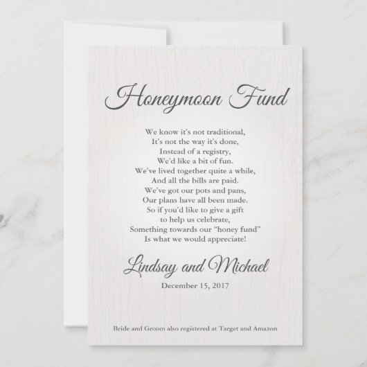 Invitations de mariage d'hiver (Dos)