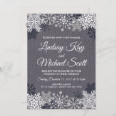 Invitations de mariage d'hiver (Devant / Derrière)