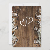 Invitations de mariage d'hiver - Bois et glace (Dos)