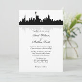 Invitations de mariage d'horizon de New York (Debout devant)