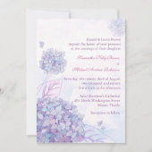 Invitations de mariage d'Hydrangea (Devant)