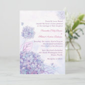 Invitations de mariage d'Hydrangea (Debout devant)
