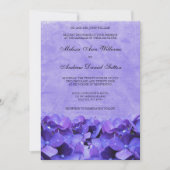 Invitations de mariage d'Hydrangea pourpre (Devant)
