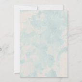 Invitations de mariage d'oiseaux bleus rustiques (Dos)