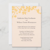 Invitations De Mariage D'Orange Et D'Ivoire (Devant)